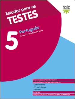 Capa do artigo Estudar para os Testes 5 - Português - 5.º ano