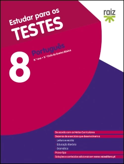 Capa do artigo Estudar para os Testes 8 - Português - 8.º ano