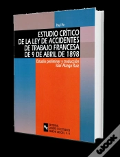 Capa do artigo Estudio Crítico De La Ley De Accidentes De Trabajo Francesa De 9 De Abril De 1898