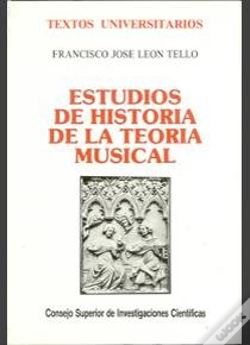 Capa do artigo Estudios De Historia De La Teoría Musical