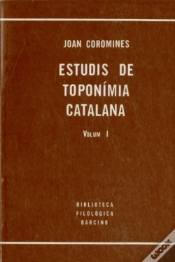 Capa do artigo Estudis De Toponimia Catalana