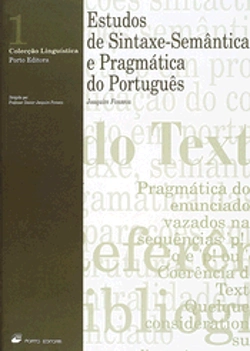 Capa do artigo Estudos de Sintaxe-Semântica e Pragmática do Português