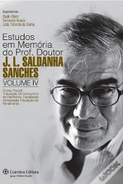 Capa do artigo Estudos em Memória do Prof. Doutor J. L. Saldanha Sanches - Volume IV