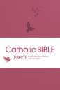 Esv-Ce Catholic Bible, Pocket Edition, Pink Flexiback, Debossed Dove, British Liturgical Bible, Esv-Ce, Flexiback, Pocket Size