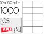 Etiquetas adesivas apli din a4 105x57 mm - Preview