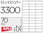 Etiquetas adesivas apli din a4 70 x 25 mm - Preview