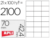 Capa do artigo Etiquetas adesivas apli din a4 70x42,4 mm