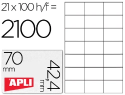 Capa do artigo Etiquetas adesivas apli din a4 70x42,4 mm