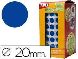 Capa do artigo Etiquetas apli autoadesivas circulares 20mm azul em rolo