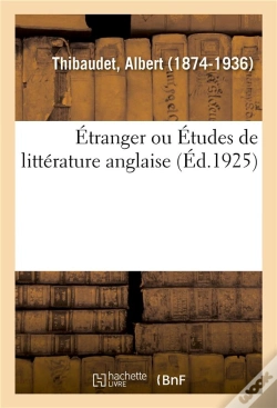 Capa do artigo Etranger Ou Etudes De Litterature Anglaise