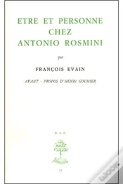 Capa do artigo Etre Et Personne Chez Antonio Rosmini