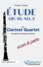Étude By Chopin - Clarinet Quartet (Score & Parts) - Preview