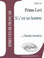 Etude Sur Si C'Est Un Homme De Primo Levi - Preview