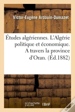 Capa do artigo Etudes Algeriennes Edition 1882