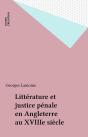 Etudes Anglaises : Littérature Et Justice Pénale En Angleterre - Preview