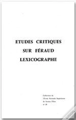 Capa do artigo Études Critiques Sur Féraud ; Lexicographe