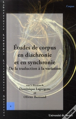 Capa do artigo Études De Corpus En Diachronie Et En Synchronie