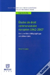 Études De Droit Communautaire Européen 1962-2007