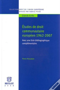Capa do artigo Études De Droit Communautaire Européen 1962-2007