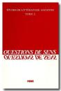 Études De Littérature Ancienne Tome 2 ; Questions De Sens - Preview