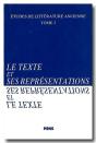 Études De Littérature Ancienne Tome 3 ; Le Texte Et Ses Représentations - Preview