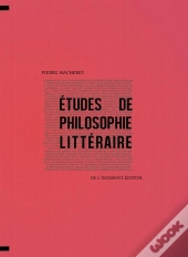 Études De Philosophie Littéraire