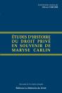 Études D'Histoire Du Droit En Souvenir De Maryse Carlin - Preview