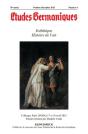 Études Germaniques - N°4/2015 : Esthétique. Histoire De L'Art - Preview