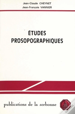 Capa do artigo Études Prosopographiques
