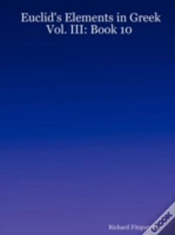 Capa do artigo Euclid'S Elements In Greek: Vol. Iii: Book 10