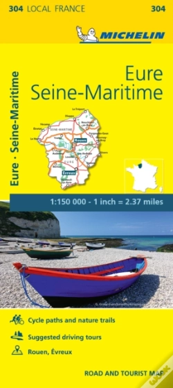 Capa do artigo Eure, Seine-Maritime - Michelin Local Map 304