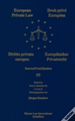 Capa do artigo European Private Law, Sources, Iii