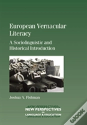 Capa do artigo European Vernacular Literacy