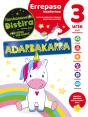 Euskera Cuaderno De Repaso 3 Años Unicornios - Preview