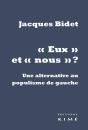 Eux Et Nous ; Pour Une Alternative Au Populisme De Gauche - Preview
