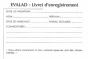 Evalad - Livret D'Enregistrement Pack De 10 Livrets - Preview