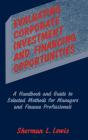 Evaluating Corporate Investment And Financing Opportunities - Preview