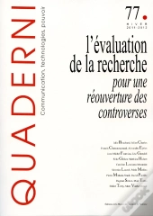 Evaluation De La Recherche Pour Une Reouverture Des Controverses
