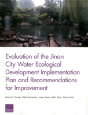 Evaluation Of The Jinan City Water Ecological Development Implementation Plan And Recommendations For Improvement - Preview