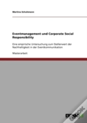 Eventmanagement Und Corporate Social Responsibility