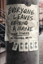 Everyone Leaves Behind A Name - Preview