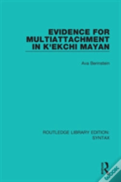 Capa do artigo Evidence For Multiattachment In K'Ekchi Mayan