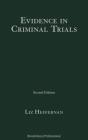 Evidence In Criminal Trials - Preview