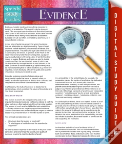 Capa do artigo Evidence (Speedy Study Guides)