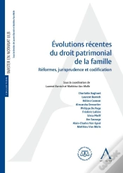 Capa do artigo Évolutions Récentes Du Droit Patrimonial De La Famille : Réformes, Jurisprudence Et Codification