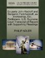 Ex Parte John Kedroff And Benjamin Fedchenkoff, As Archbishop, Etc., Petitioners. U.S. Supreme Court Transcript Of Record With Supporting Pleadings - Preview