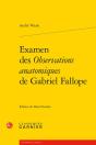 Examen Des Observations Anatomiques De Gabriel Fallope - Preview