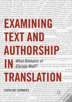 Capa do artigo Examining Text And Authorship In Translation