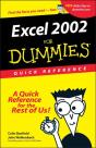 Excel 2002 For Dummiesquick Reference - Preview