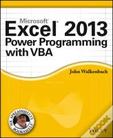 Excel 2013 Power Programming With Vba